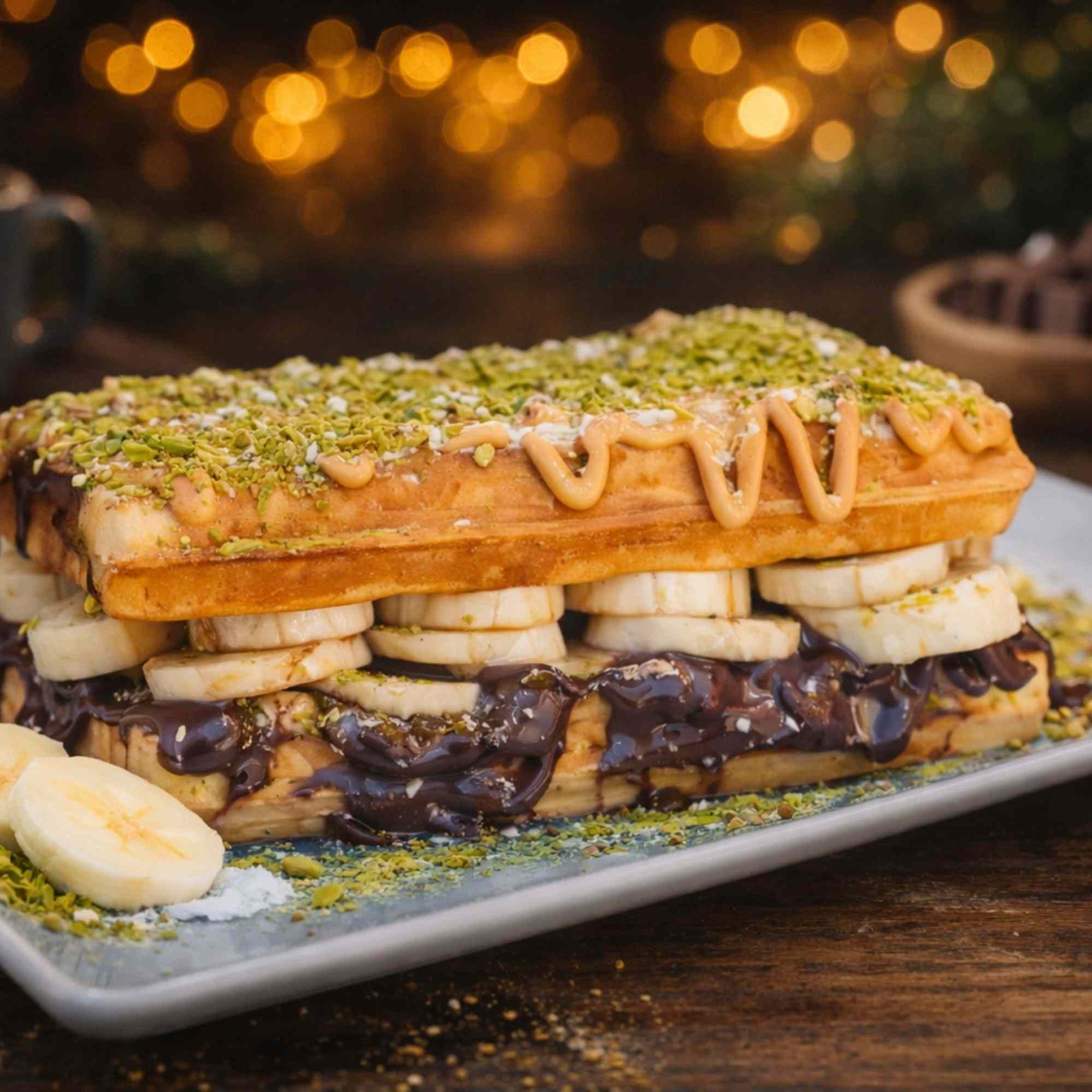 Çilek Waffle (Uzun Mustafa)